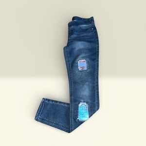Justice Denim Leggings Jeggings (14) Sequined